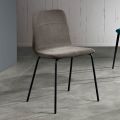 Modern living room chair in fabric and metal made in Italy, Egypt