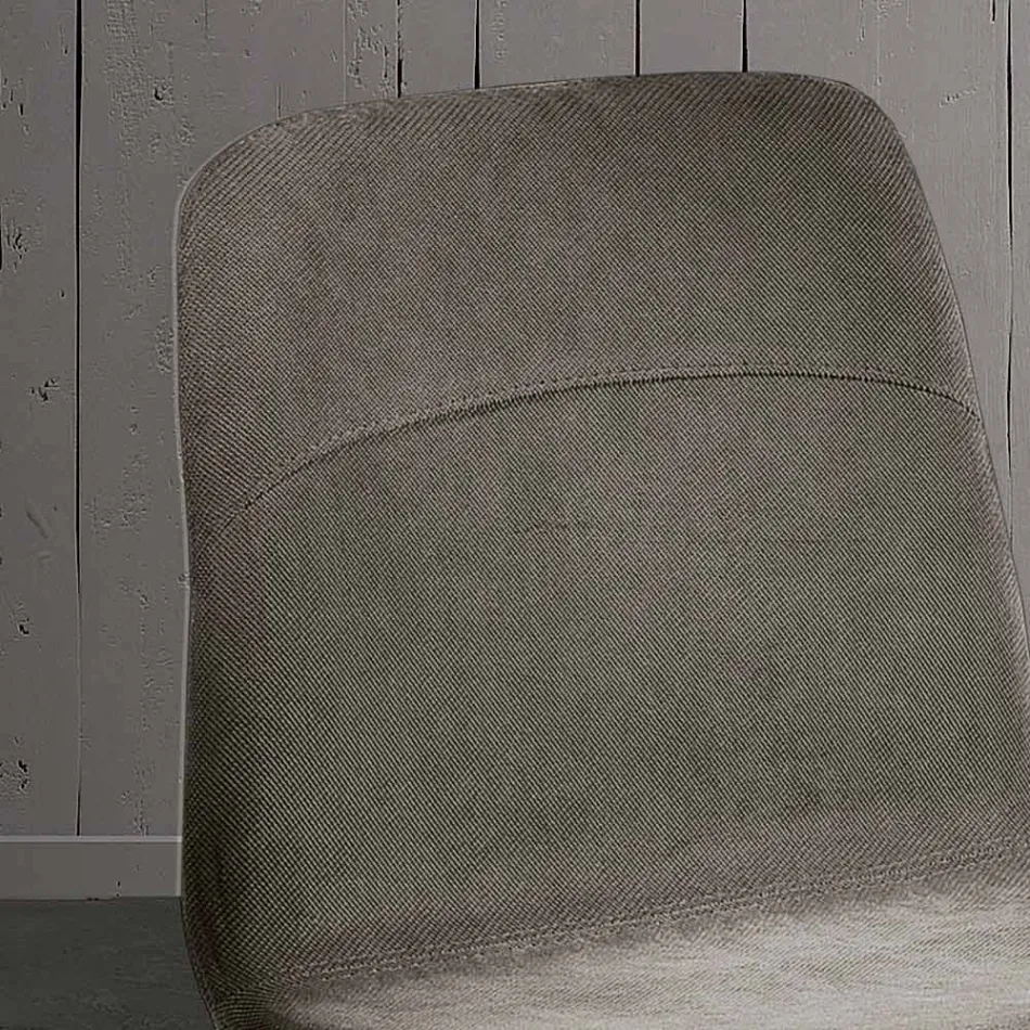 Modern living room chair in fabric and metal made in Italy, Egypt Viadurini