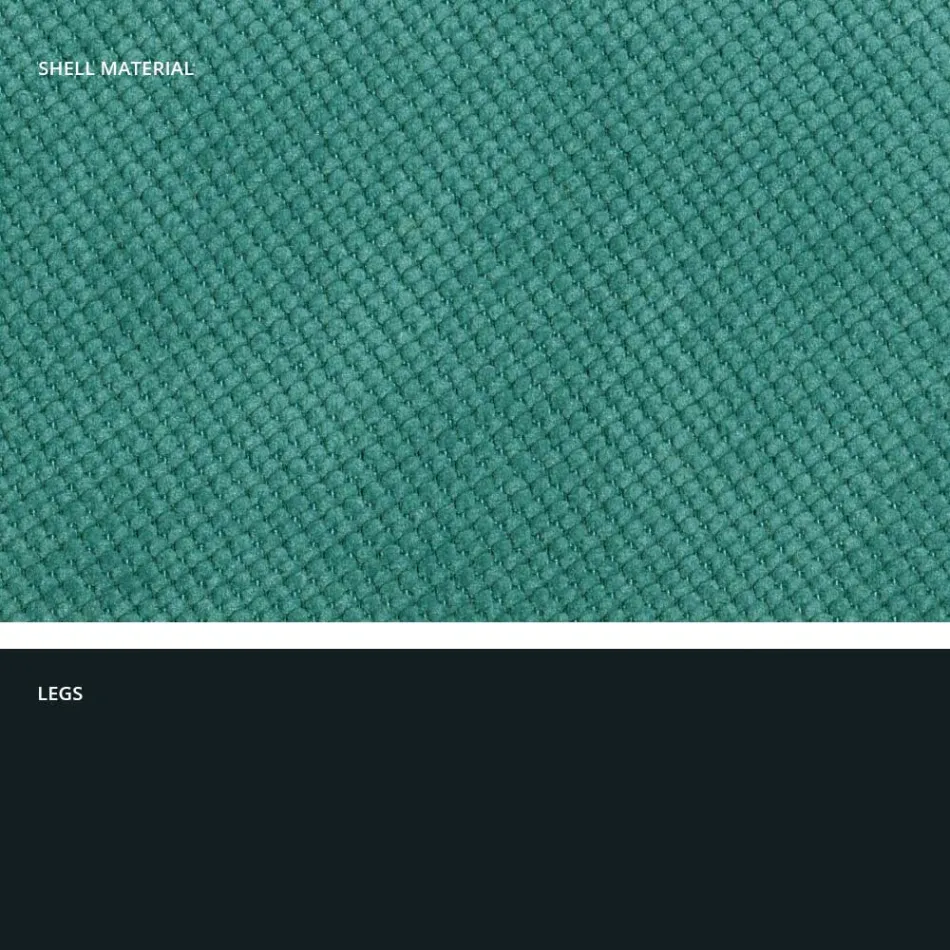 Modern living room chair in fabric and metal made in Italy, Egypt Viadurini