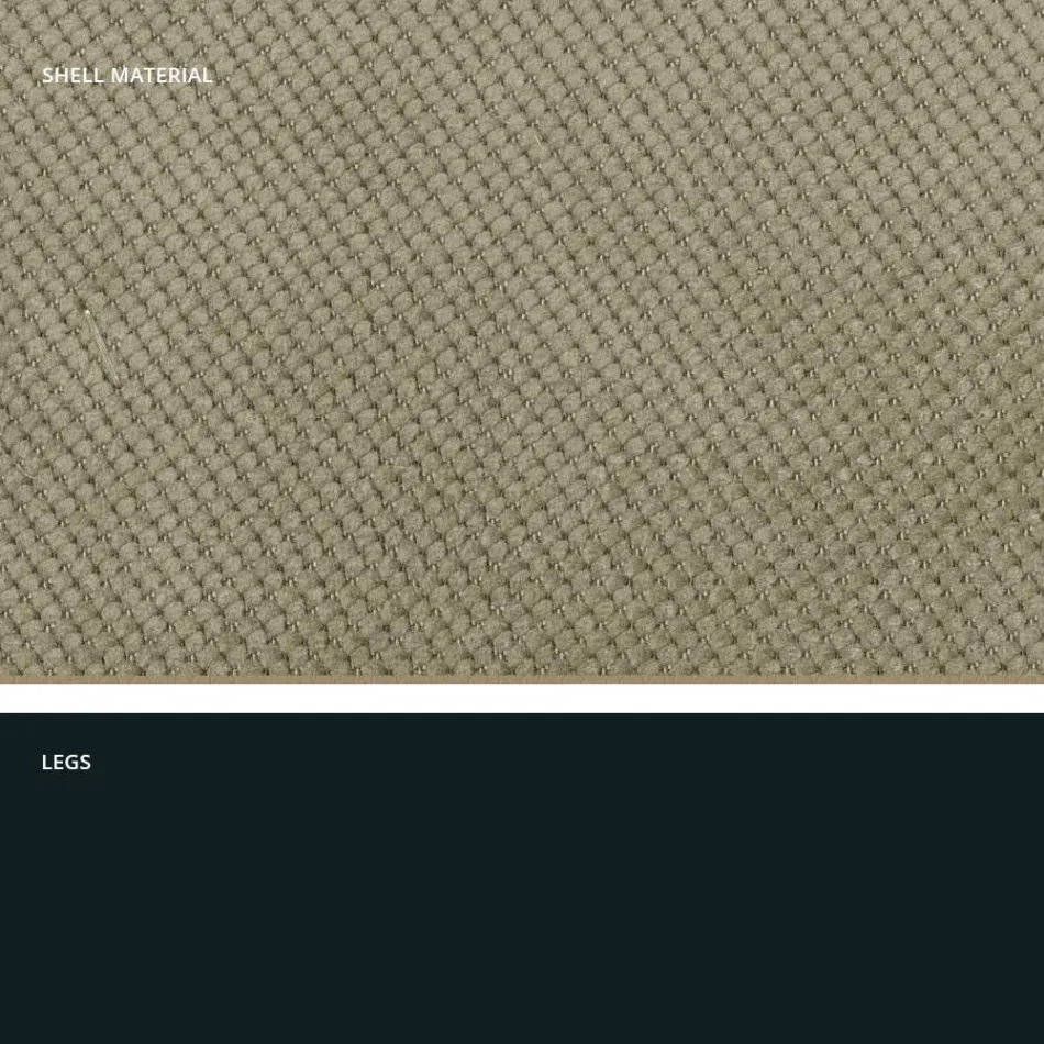 Modern living room chair in fabric and metal made in Italy, Egypt Viadurini