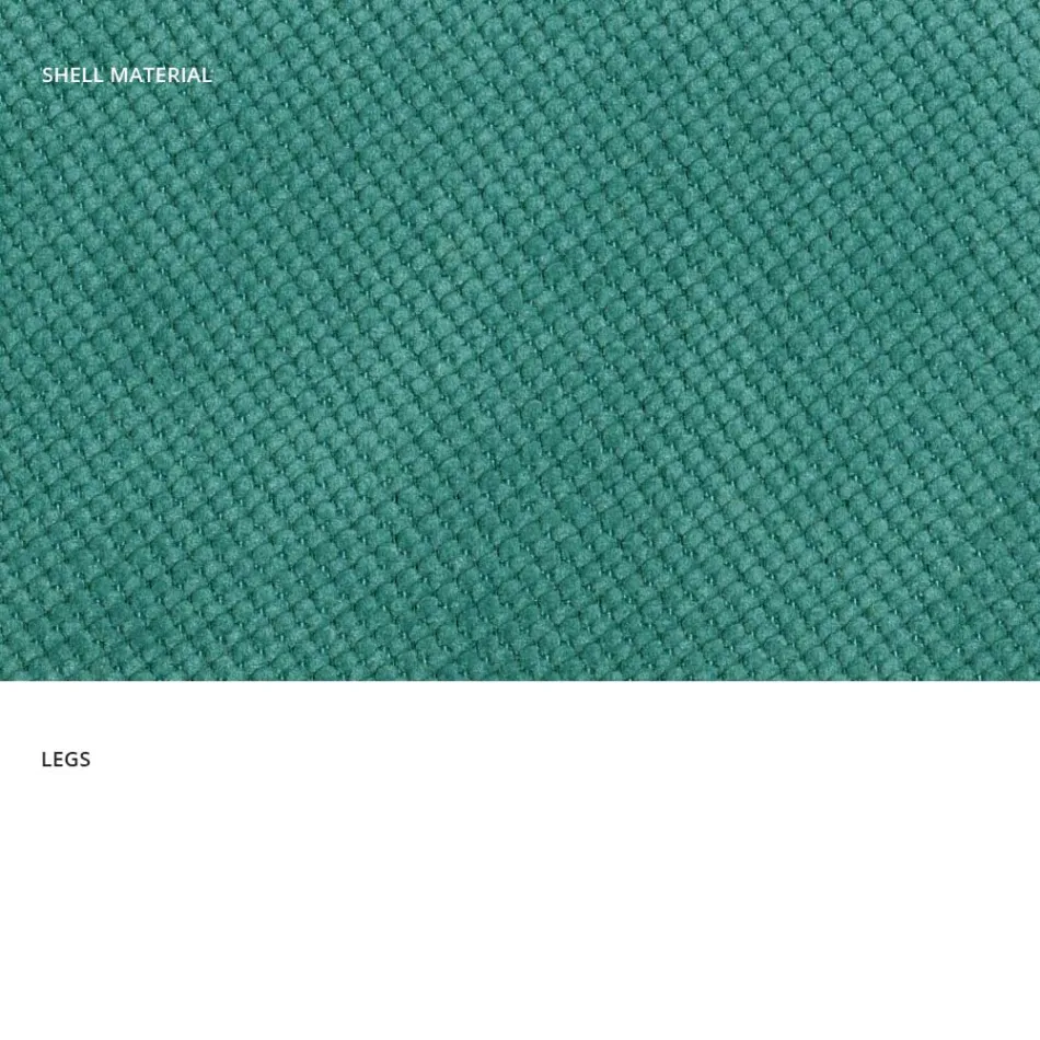 Modern living room chair in fabric and metal made in Italy, Egypt Viadurini