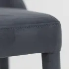 Living Room Chair Upholstered with Teknofibra Made in Italy - Stinco Viadurini