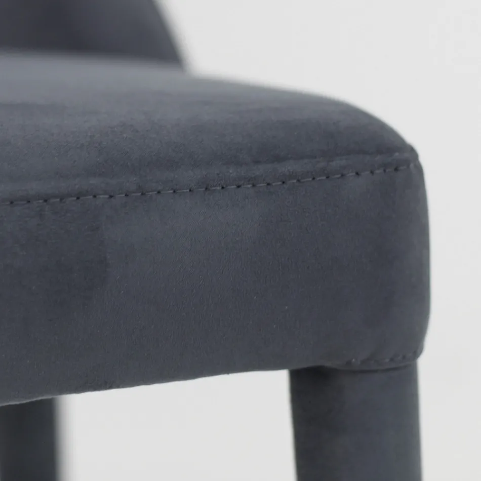 Living Room Chair Upholstered with Teknofibra Made in Italy - Stinco Viadurini