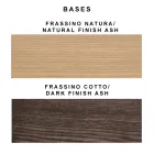 Living Room Chair Upholstered in Fabric and Ash Legs Design - Florinda Viadurini