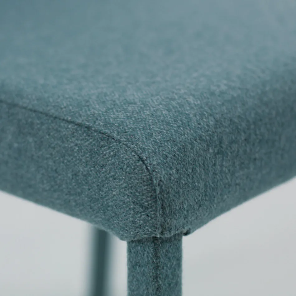 Living Room Chair Covered in Fabric Made in Italy - Roslin Viadurini