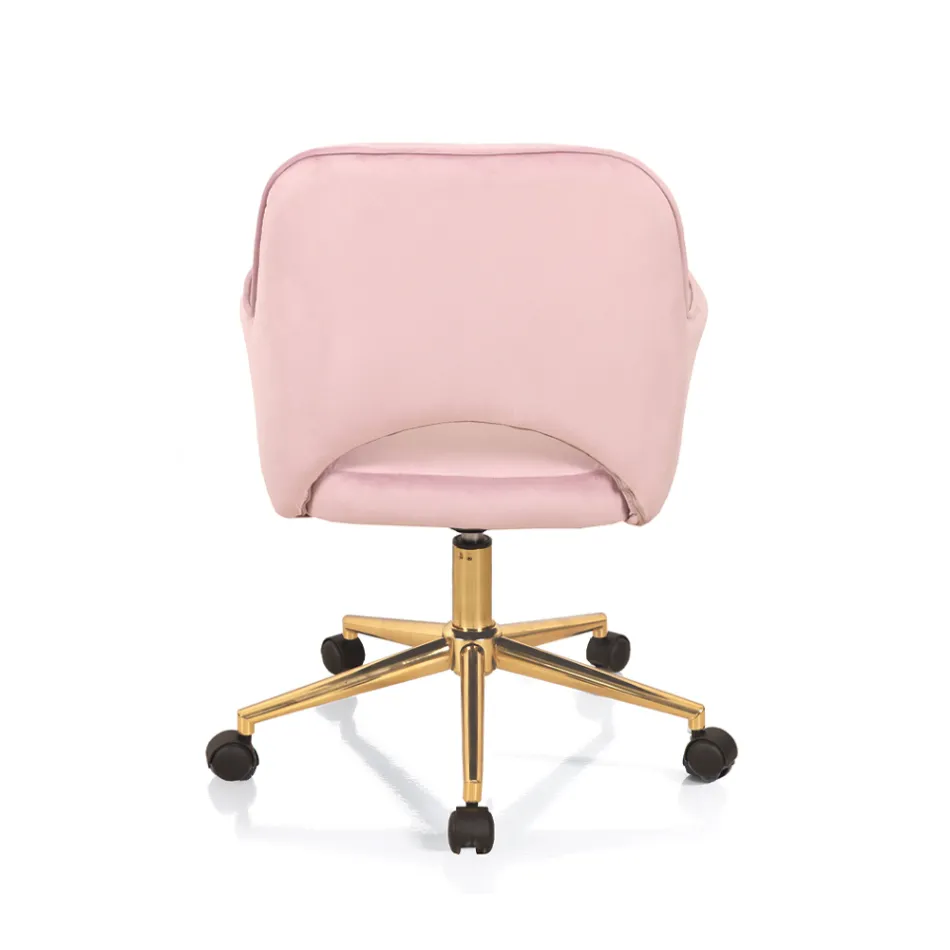 Office Chair Metal Base and Fabric Seat - Anguilla Viadurini