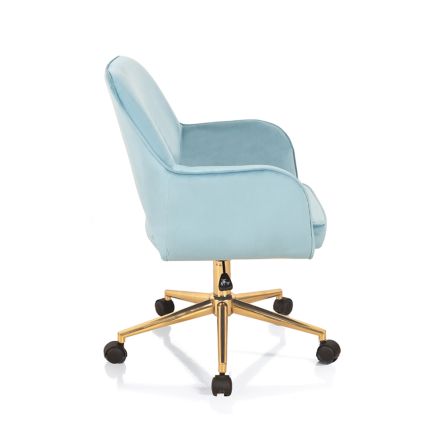 Office Chair Metal Base and Fabric Seat - Anguilla Viadurini