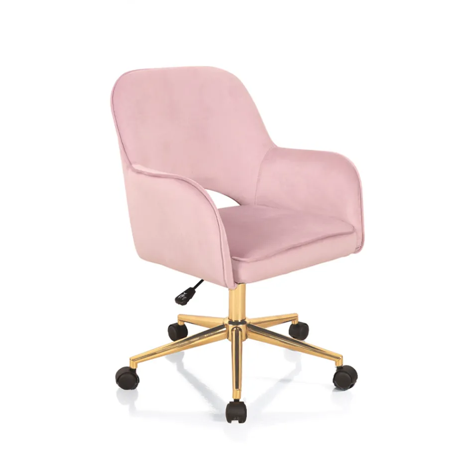 Office Chair Metal Base and Fabric Seat - Anguilla Viadurini