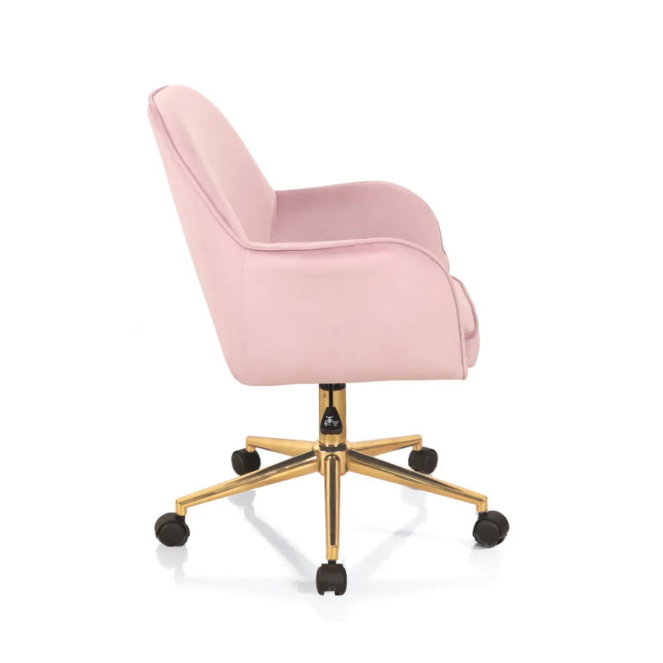 Office Chair Metal Base and Fabric Seat - Anguilla Viadurini