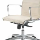 Office chair with monocoque in imitation leather made in Italy Agata Viadurini