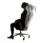 Ergonomic and Swivel Office Chair with Armrests Made in Italy - Fulvio Viadurini