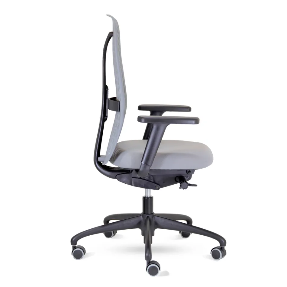 Ergonomic and Swivel Office Chair with Armrests Made in Italy - Fulvio Viadurini