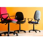 Ergonomic Swivel Office Chair with Armrests in Fabric - Concetta Viadurini