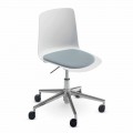 Office Chair in Aluminum and Polypropylene Made in Italy, 2 Pieces - Charita
