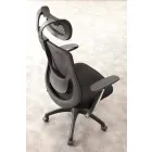 Operative and Semi-Directional Office Chair in Black Tecnoete - Gerlanda Viadurini