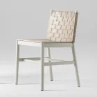 High Quality Chair in Beech Wood and Leather Made in Italy, 2 Pieces - Nora Viadurini