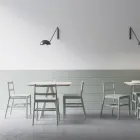 High Quality Chair in Solid Beech Wood Made in Italy, 2 Pieces - Nora Viadurini