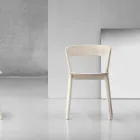 High Quality Chair in Ash Wood Made in Italy, 2 Pieces - Oslo Viadurini