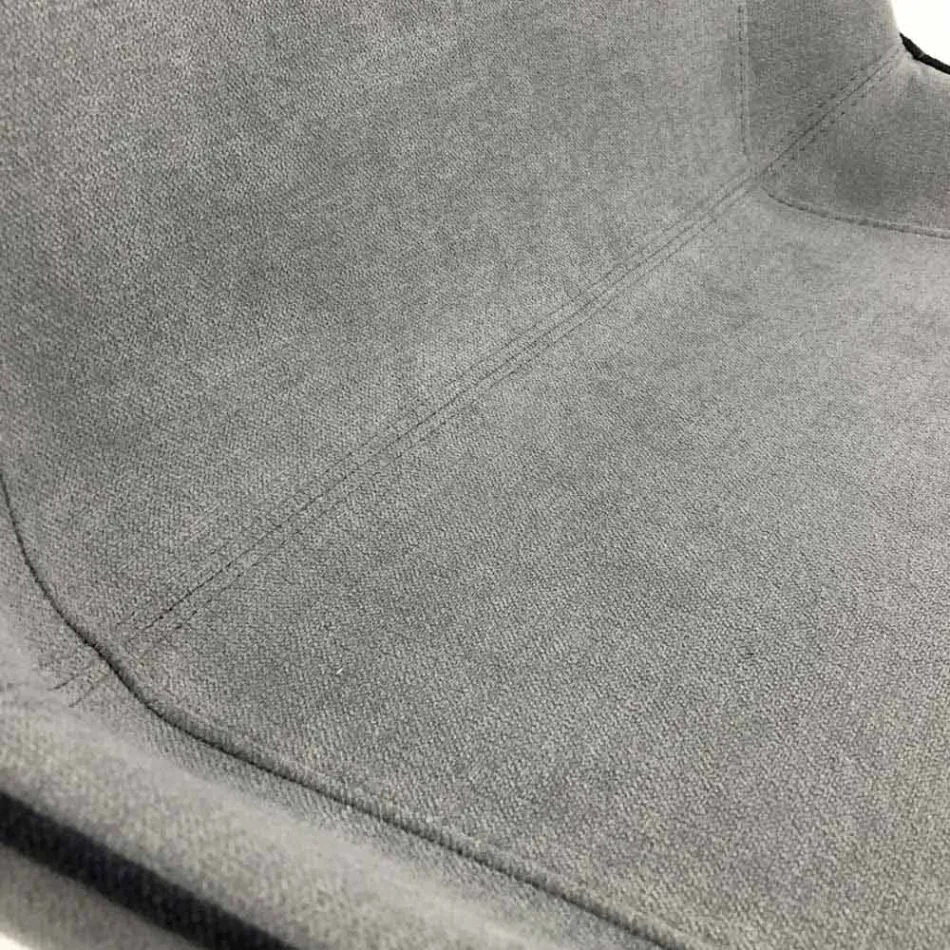 Design chair in fabric with square legs made in Italy, 4 pieces - Oriella Viadurini