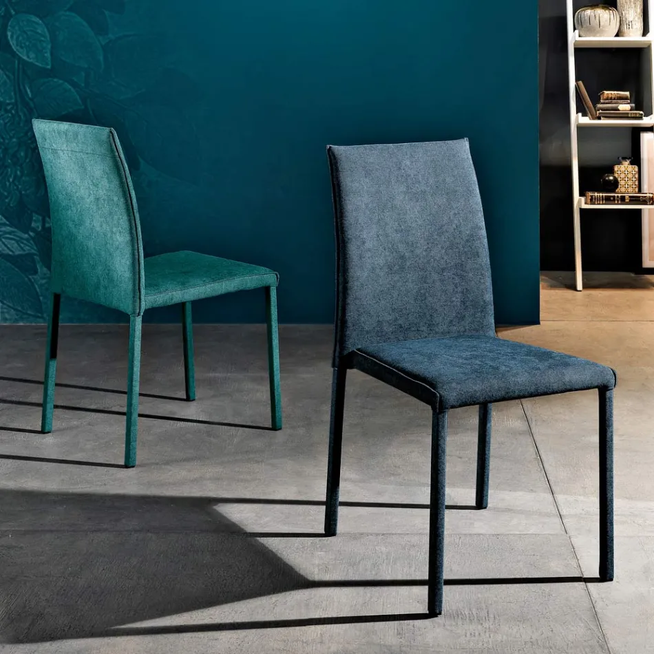 Designer fabric dining room chair made in Italy, Conny Viadurini