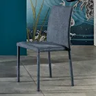 Designer fabric dining room chair made in Italy, Conny Viadurini
