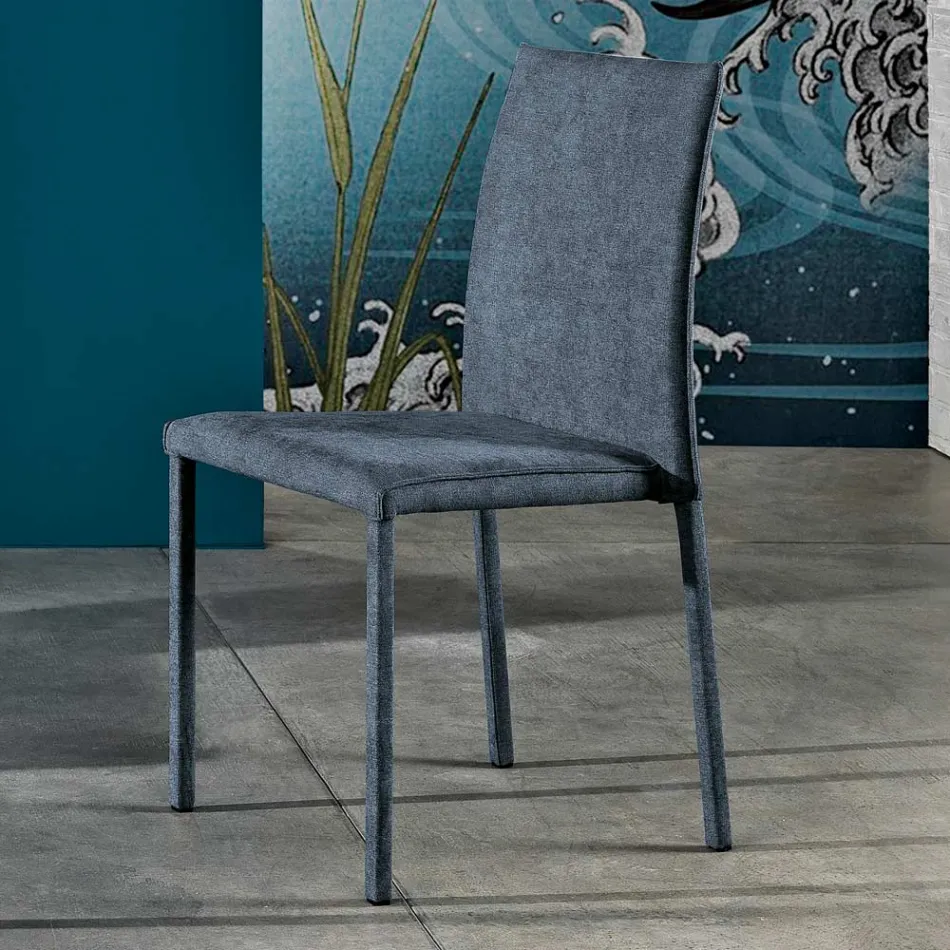 Designer fabric dining room chair made in Italy, Conny Viadurini