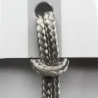 Luxury Chair with Armrests in Bleached Beech and Rope Made in Italy - Nora Viadurini