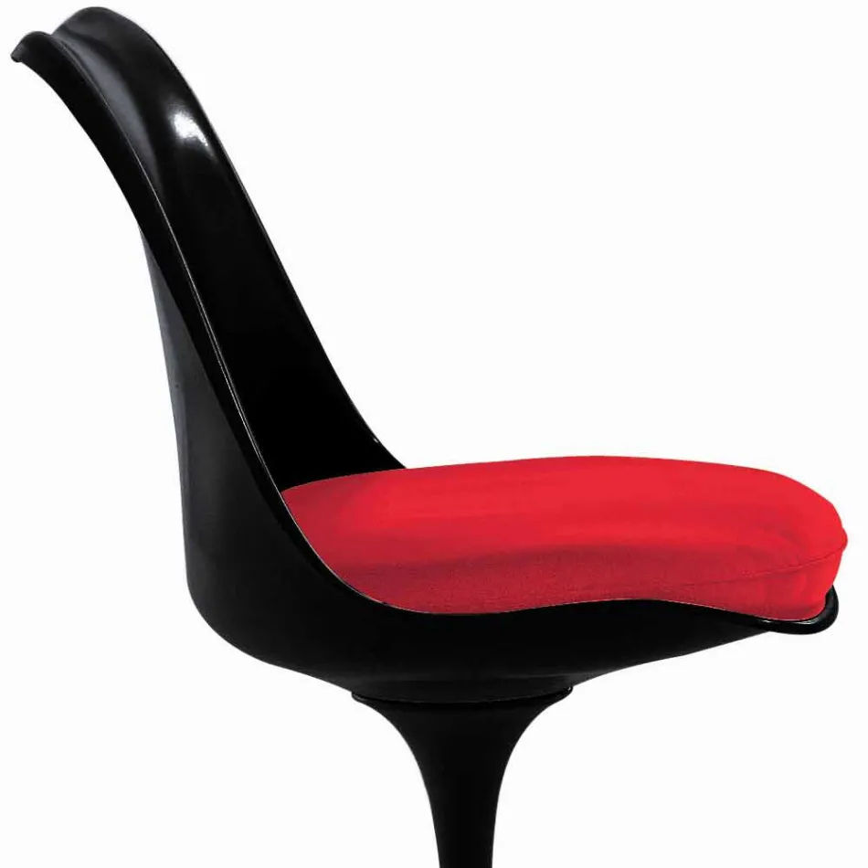Swivel Chair in Lacquered Aluminum with Leather Seat Made in Italy - Cabiria Viadurini