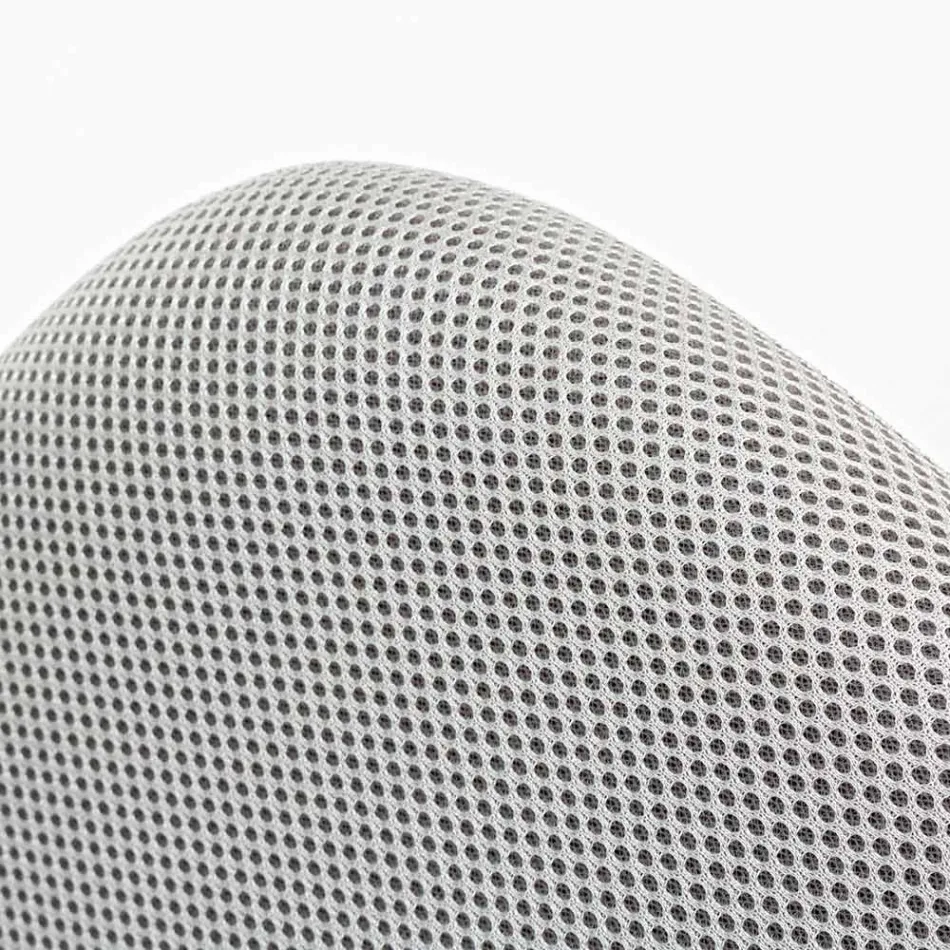 Swivel Office Chair in Nylon and Mesh Fabric in 3 Colors - Rasha Viadurini