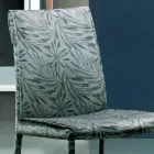 Padded and Fabric Upholstered Chair Made in Italy 4 Pieces - Monnalisa Viadurini