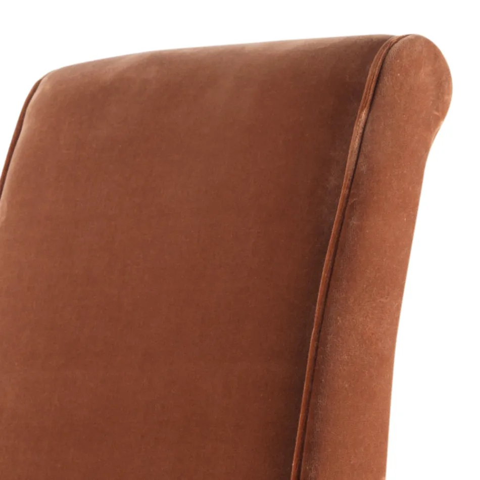 Upholstered solid wood living chair Grilli Zarafa made in Italy,2 pieces Viadurini