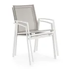 Stackable Outdoor Chair in Painted Aluminium, Homemotion, 4 pieces - Odelia Viadurini