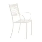 Stackable Outdoor Chair in Galvanized Steel Made in Italy 4 Pieces - Celia Viadurini
