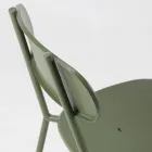 Stackable Outdoor Chair in Colored Metal Made in Italy 4 Pieces - Pixie Viadurini