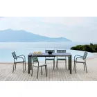 Stackable Outdoor Chair in Painted Metal Made in Italy, 8 Pieces - Lina Viadurini