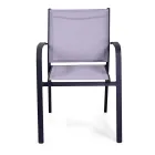 Stackable Outdoor Chair in Textilene and Aluminum Frame - Pennarello Viadurini