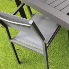 Stackable Garden Chair in Aluminum and Textilene - Ninfea Viadurini