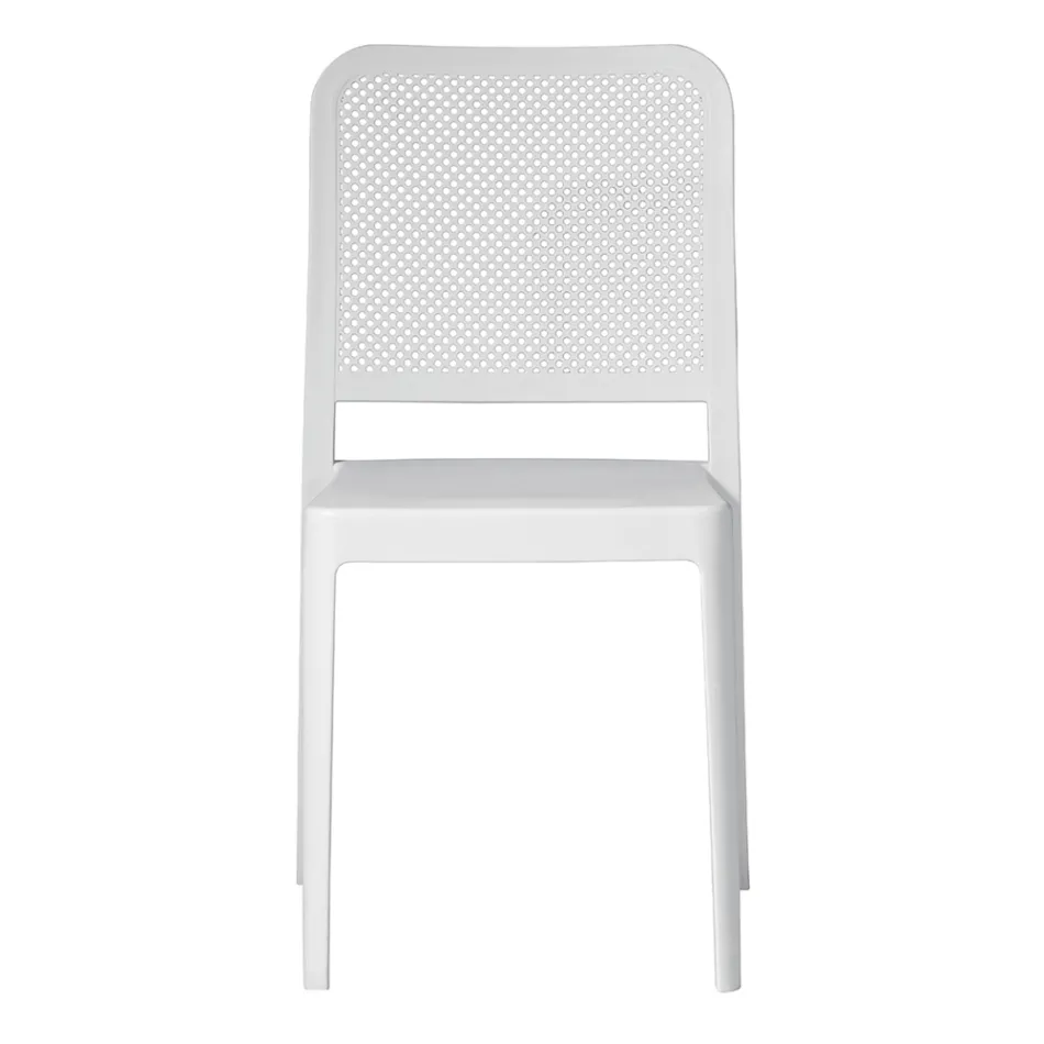 Stackable Garden Chair in Polypropylene and Fiberglass - Ciop Viadurini