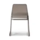 Stackable Wooden Chair with Velvet Seat Made in Italy, 2 Pieces - Leipzig Viadurini