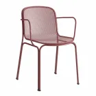 Stackable Outdoor Metal Chair Made in Italy, 4 Pieces - Verna Viadurini