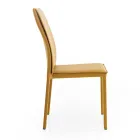 Faux Leather Dining Room Chair Modern Elegant Design - Granger Viadurini