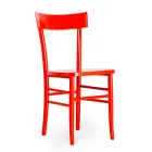 Beech wood chair modern design 4 pieces - Stella Viadurini