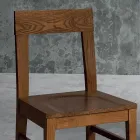 Chair in Masello Beech Wood Kitchen Design Made in Italy - Sofia Viadurini