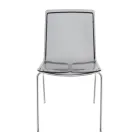 Chair in Transparent Plexiglass and Iron Made in Italy 2 Pieces - Charlotte Viadurini