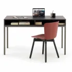 Polypropylene Chair with Stained Oak Base Made in Italy, 2 Pieces - Scandio Viadurini