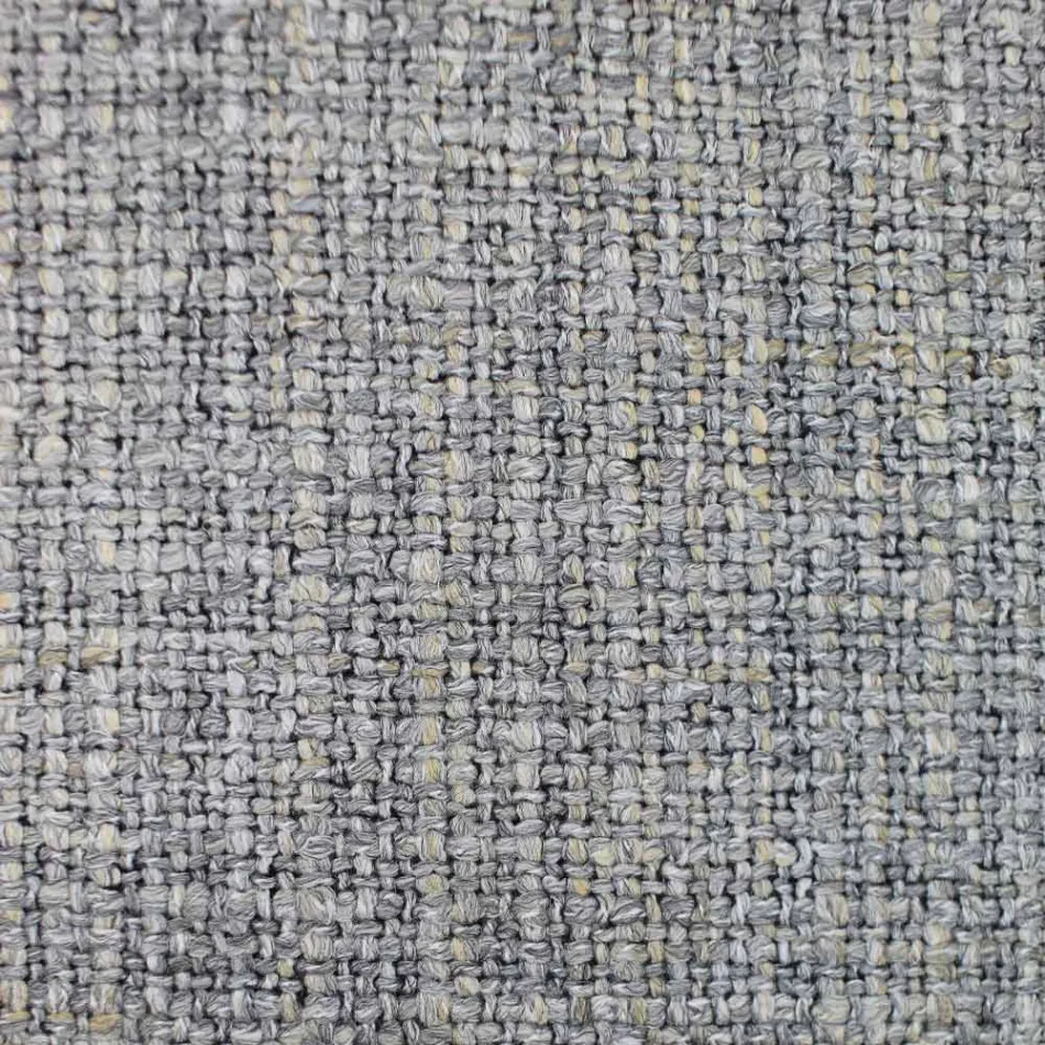 Fabric Chair with Luxury Black Metal Structure Made in Italy - Cocoa Viadurini