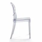 Indoor or Outdoor Stackable Chair in Transparent Polycarbonate – Pianeta Viadurini