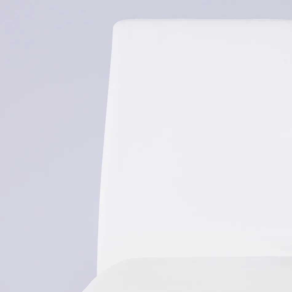 Modern Living Room Chair in Eco-Leather and Metal Made in Italy - Reka Viadurini