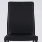 Modern Living Area Chair in Eco-Leather and Metal Made in Italy - Michaela Viadurini