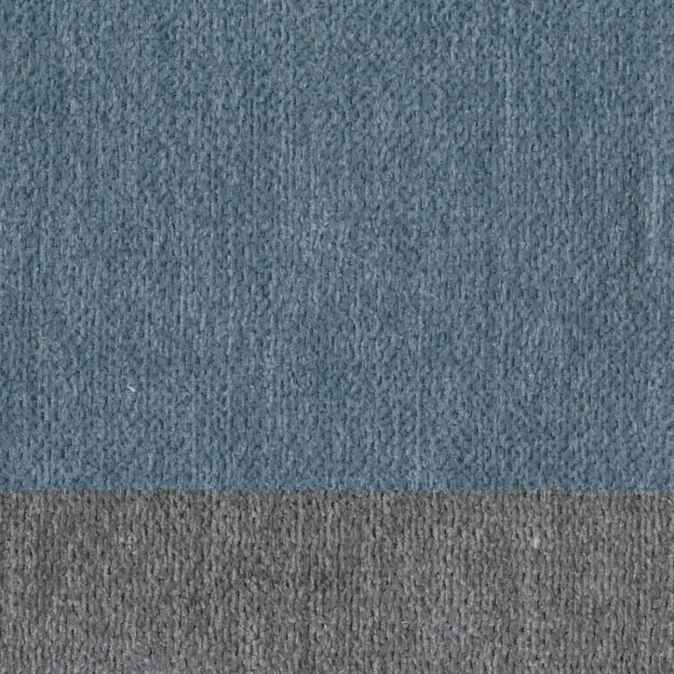 Modern Chair of Elegant Design in Fabric with Border and Wood - Scarat Viadurini